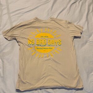 No Bad Days Beige T-Shirt